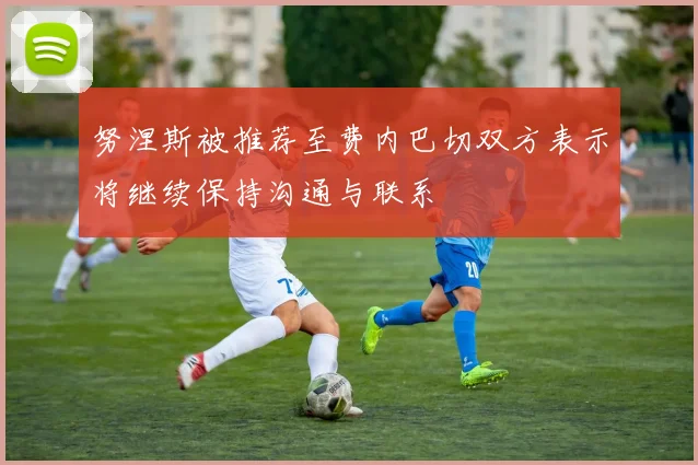 努涅斯被推荐至费内巴切双方表示将继续保持沟通与联系